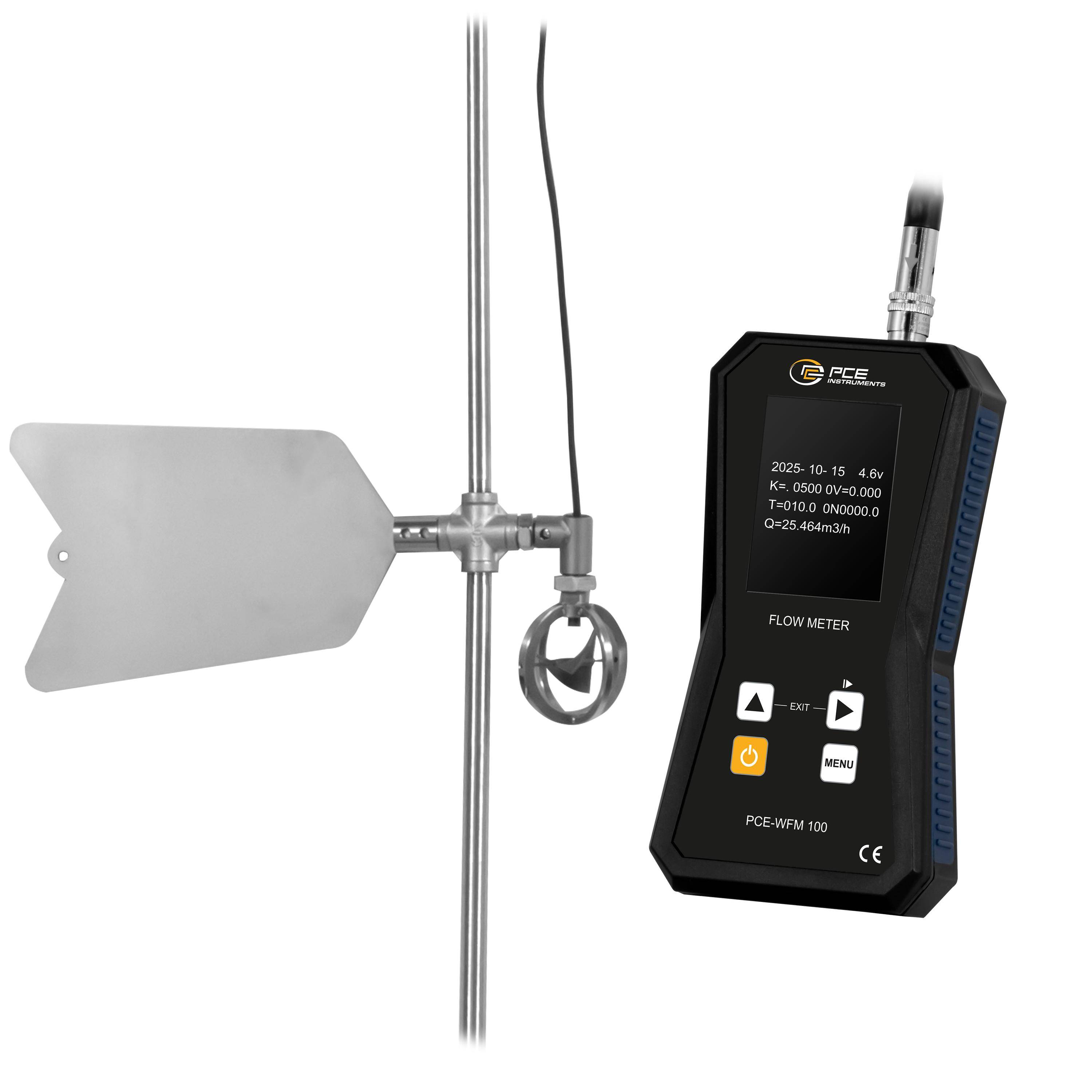 PCE Instruments Durchflussmessgerät PCE-WFM 100 Messbereich: 0.01 - 10 m/s 1St.