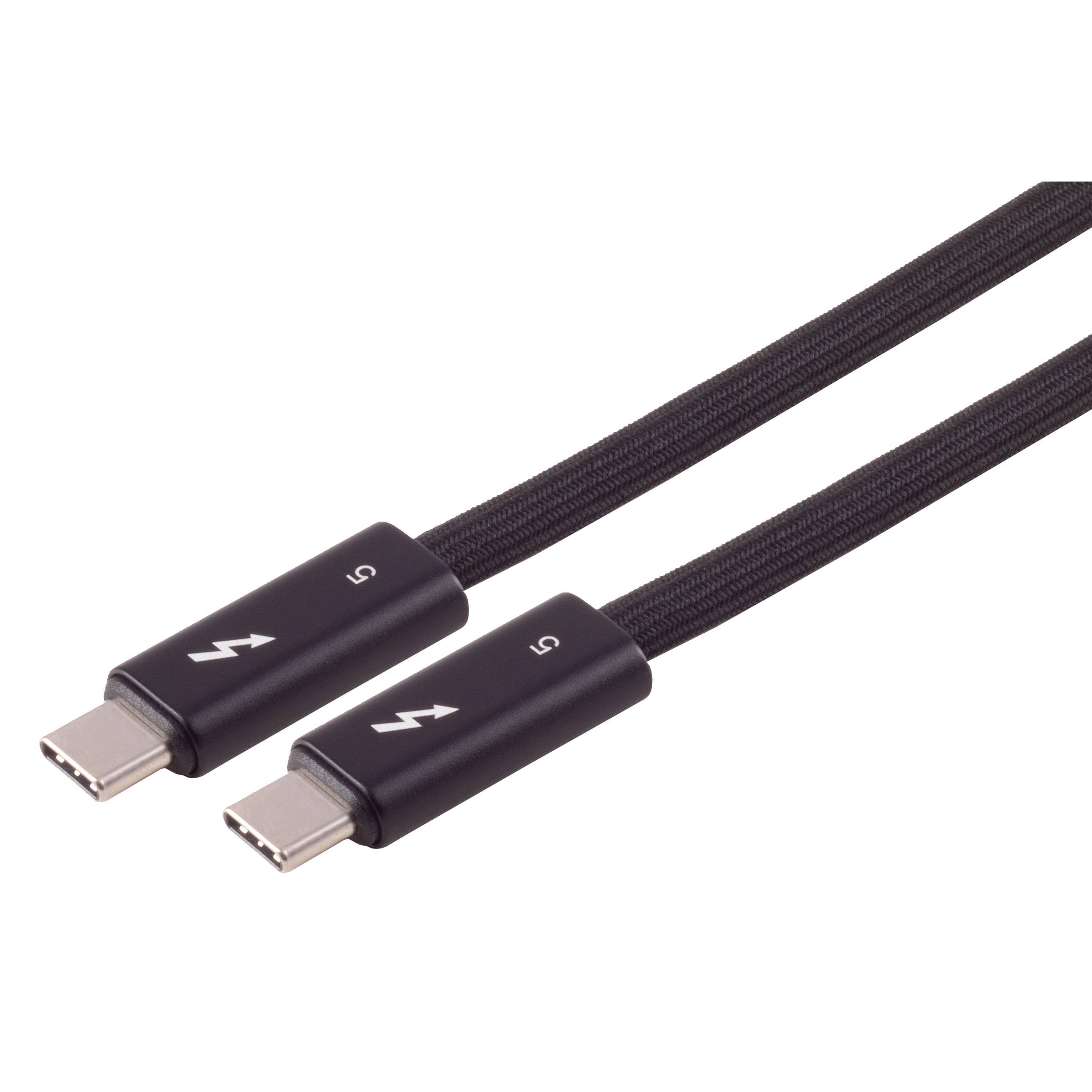 USB-C® Verbindungskabel, Typ-C Stecker auf Typ-C Stecker, TB5, 240W, Pro, 1,0m