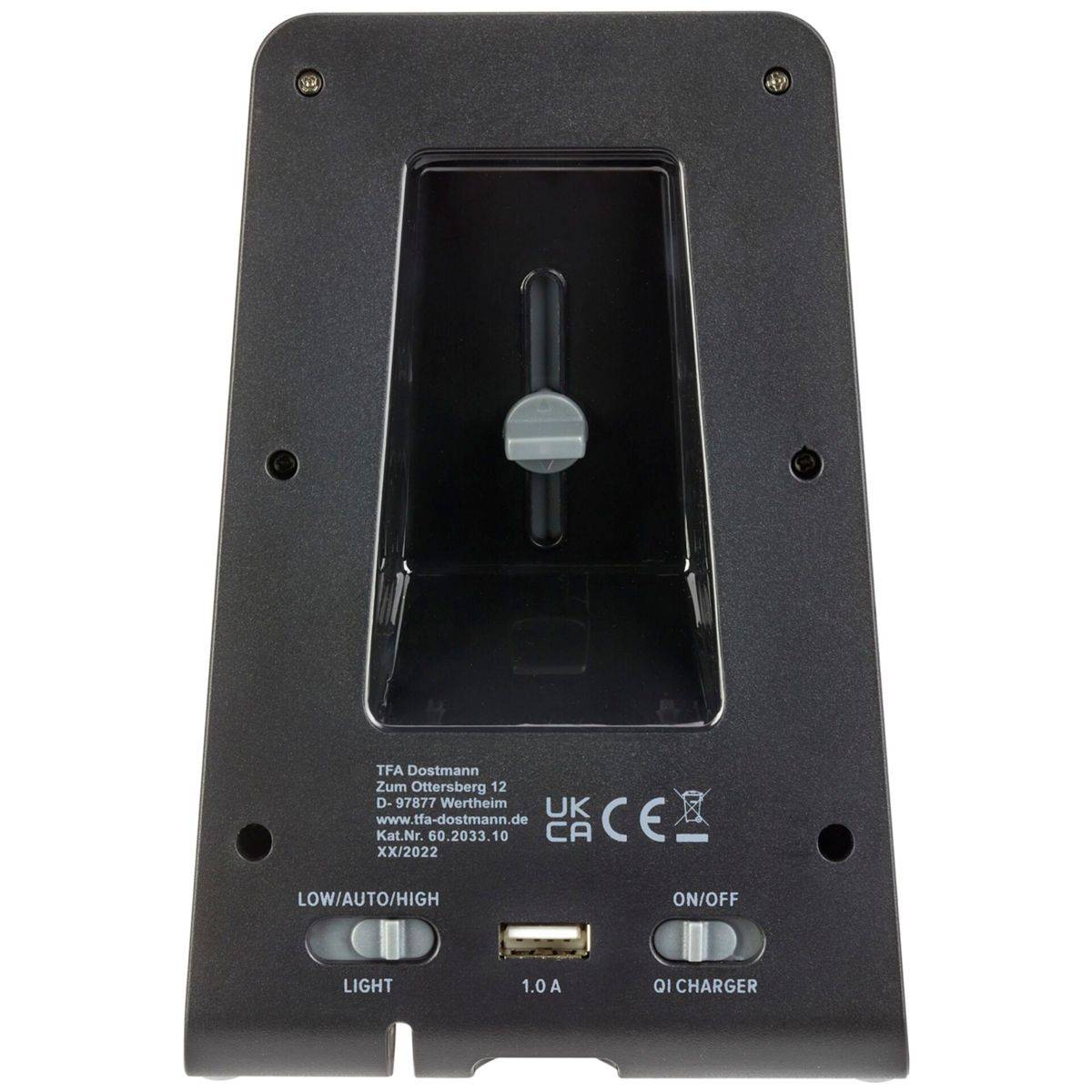 TFA 60.2033.10 ICON Charge Digitalwecker mit Ladestation - Wecker - Kunststoff -