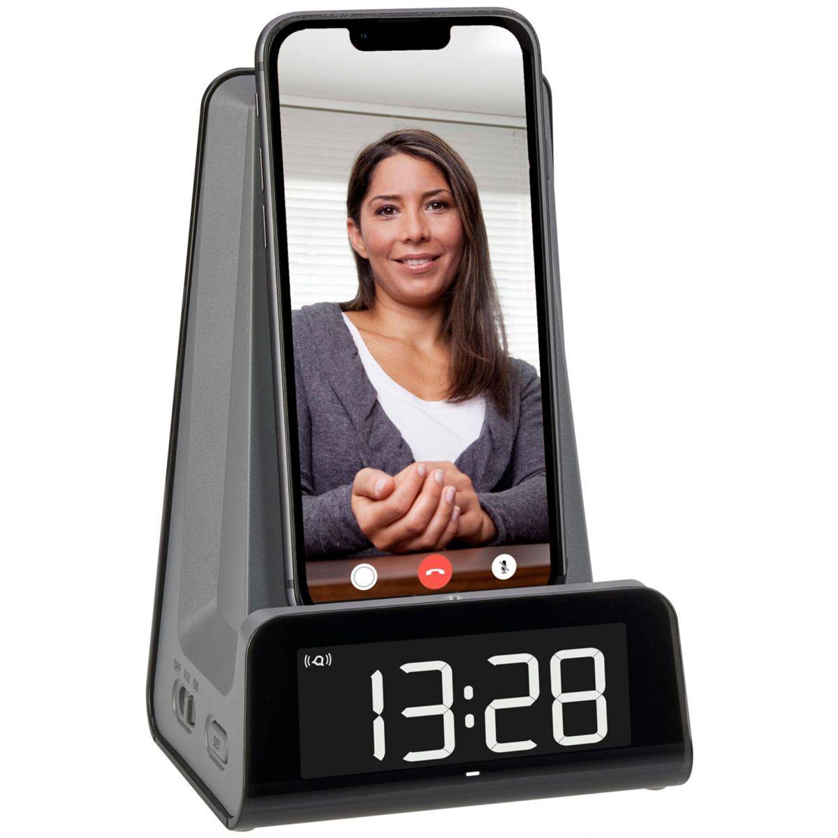TFA 60.2033.10 ICON Charge Digitalwecker mit Ladestation - Wecker - Kunststoff -