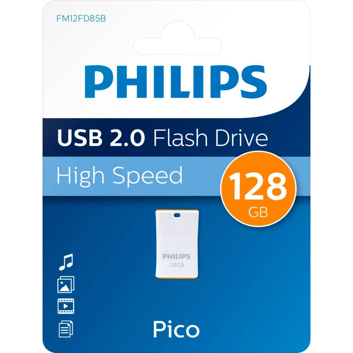 Philips USB 2.0 128 GB Pico Edition Sunrise Orange