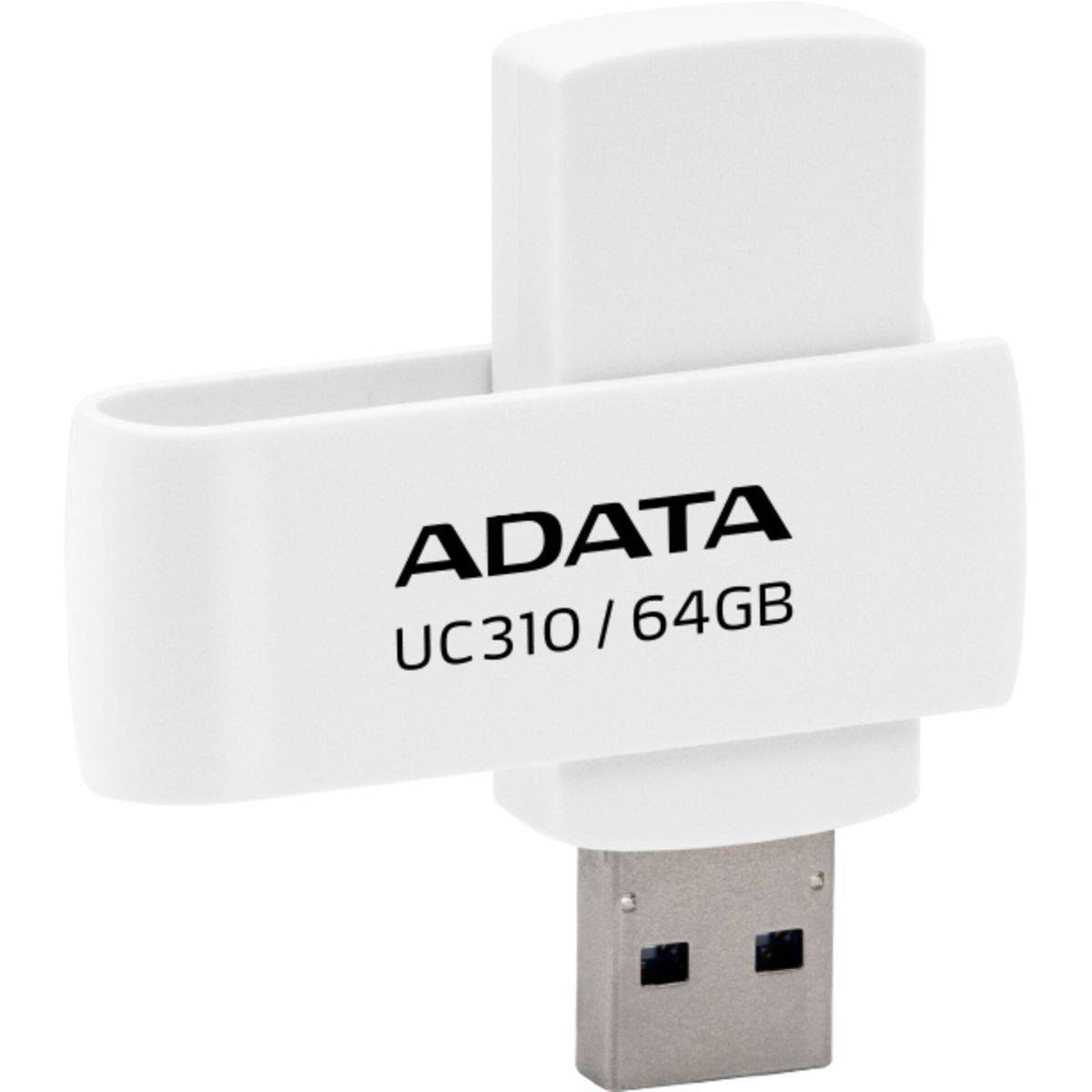 ADATA UC310 - 64 GB - USB Typ-A - 3.2 Gen 1 (3.1 Gen 1) - 100 MB/s - Drehring - Weiß