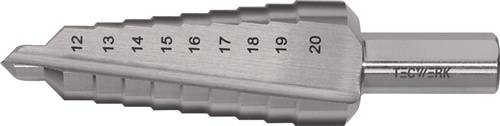 Stufenbohrer Bohrber.12-20mm HSS ger.genutet Z.2 Stufen 9 TECWERK