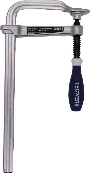 Ganzstahlschraubzwinge Spann-W.200mm A.100mm 3-K-Griff TECWERK