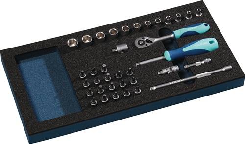 Werkzeugmodul 36-tlg.1/3-Modul Steckschlü.TECWERK