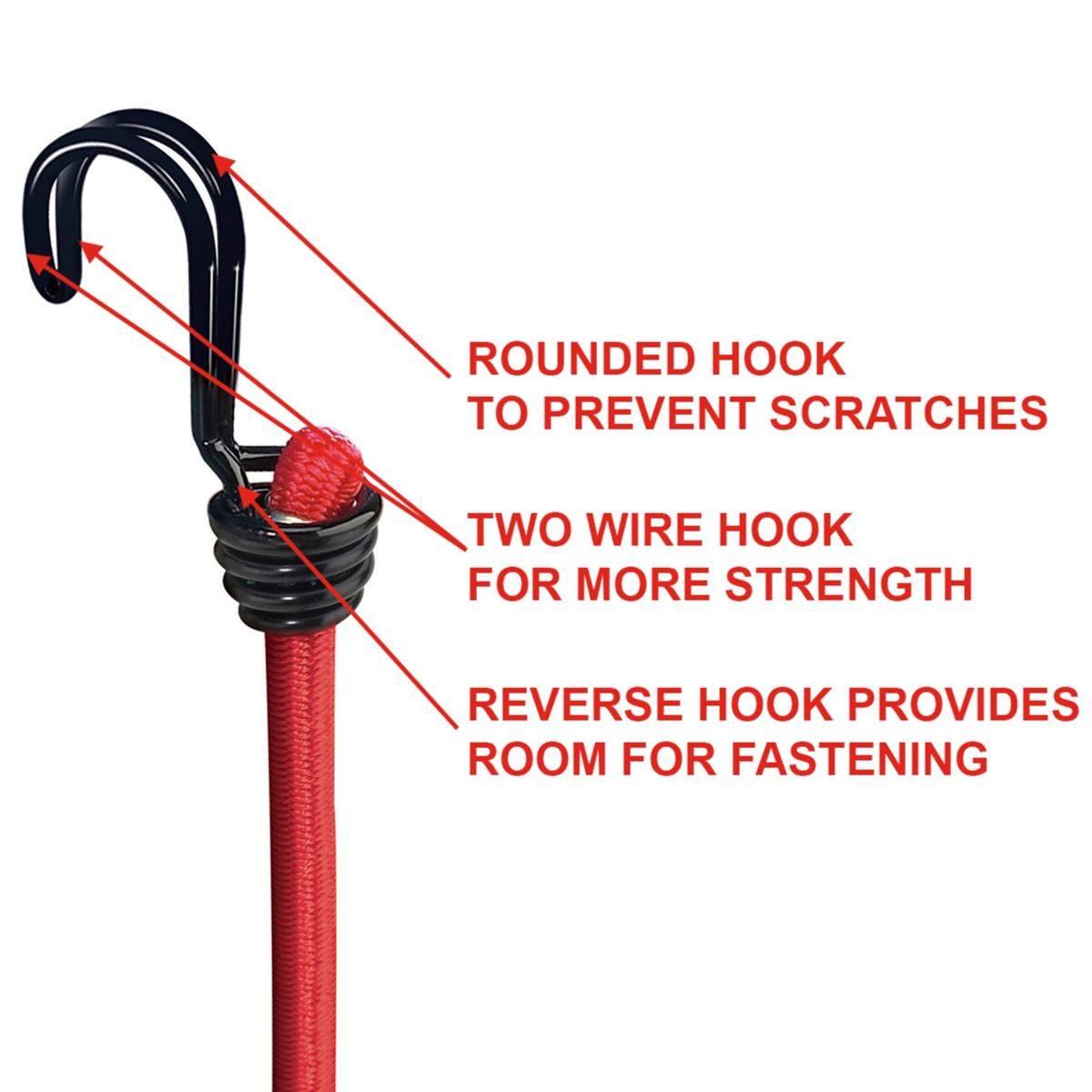3020EURDAT - 0,6 m - 40 kg - Rot - 2 Stück(e)