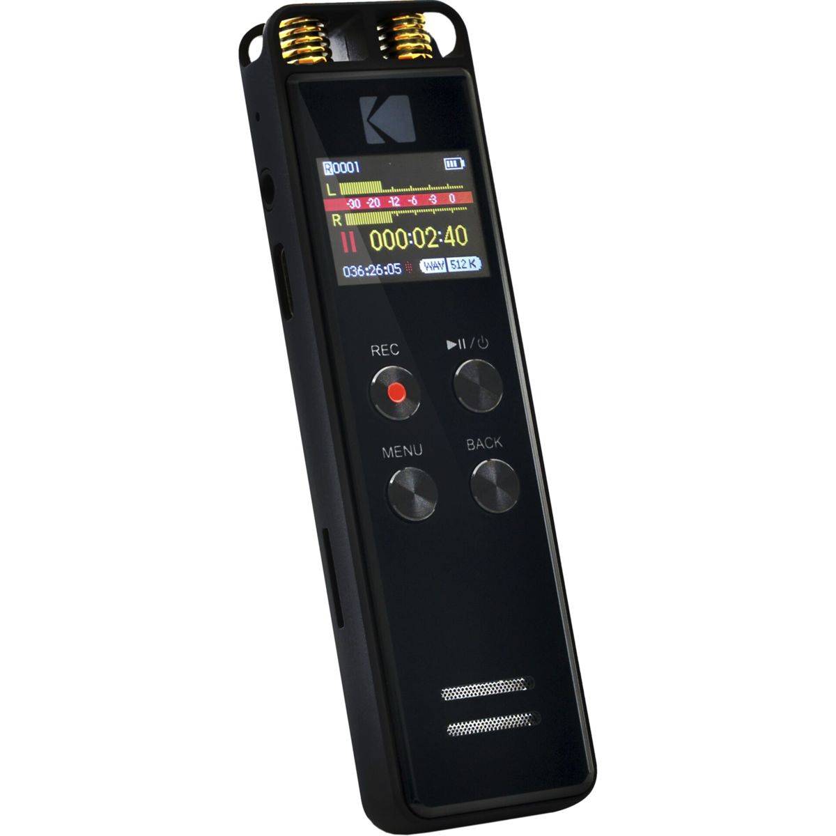 Kodak VRC550, 725 h, Hohe Qualität (HQ), Lange Wiedergabe (LP), Standardwiedergabe (SP), AAC-LC,