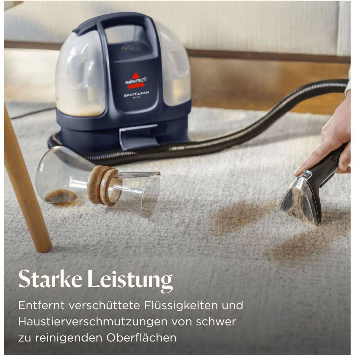 BISSELL SpotClean Mini 4149N - TeppichreinigerKanister - Mitternachtsblau
