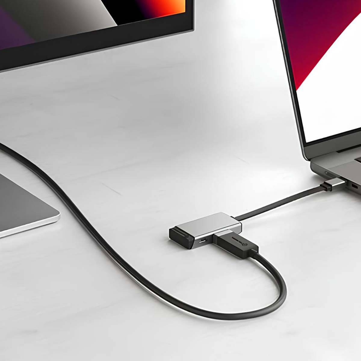 USB-C HUB 2in1 HDMI 4K 60Hz + USB-C 100W MagForce Serie mehrfarbig