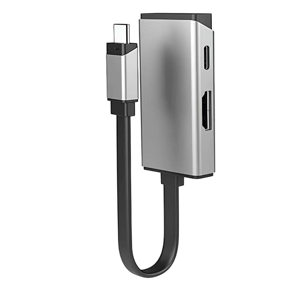 ALOGIC MagForce DUO Charge - Videoadapter - 24 pin USB-C männlich zu HDMI, USB-C (nur Spannung)