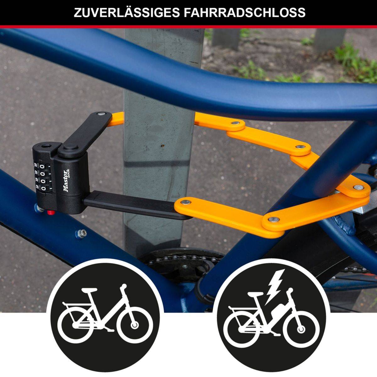 MasterLock Faltschloss mit Zahlenschloss 8336EURDPRO