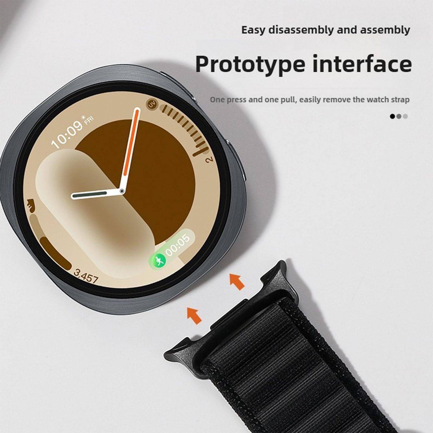 Nylon Armband für Samsung Galaxy Watch 9 / 8 / 8 Classic Alpine Loop Design