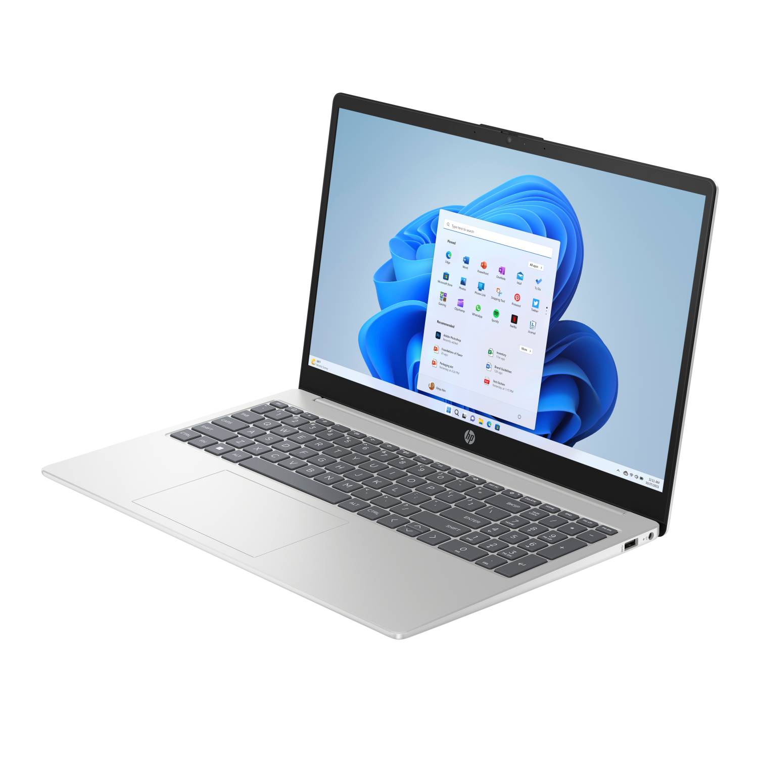 HP 15-fd0519ng, Intel® N, 39,6 cm (15.6"), 1920 x 1080 Pixel, 4 GB, Windows 11 Home, Silber