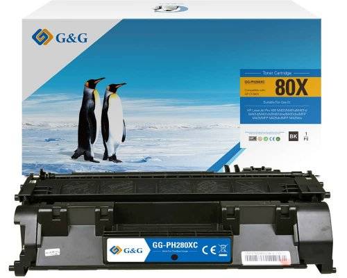G&G XL-Toner kompatibel mit HP CE505X/ CF280X/ Canon 719H Multimedia-Technik Toner