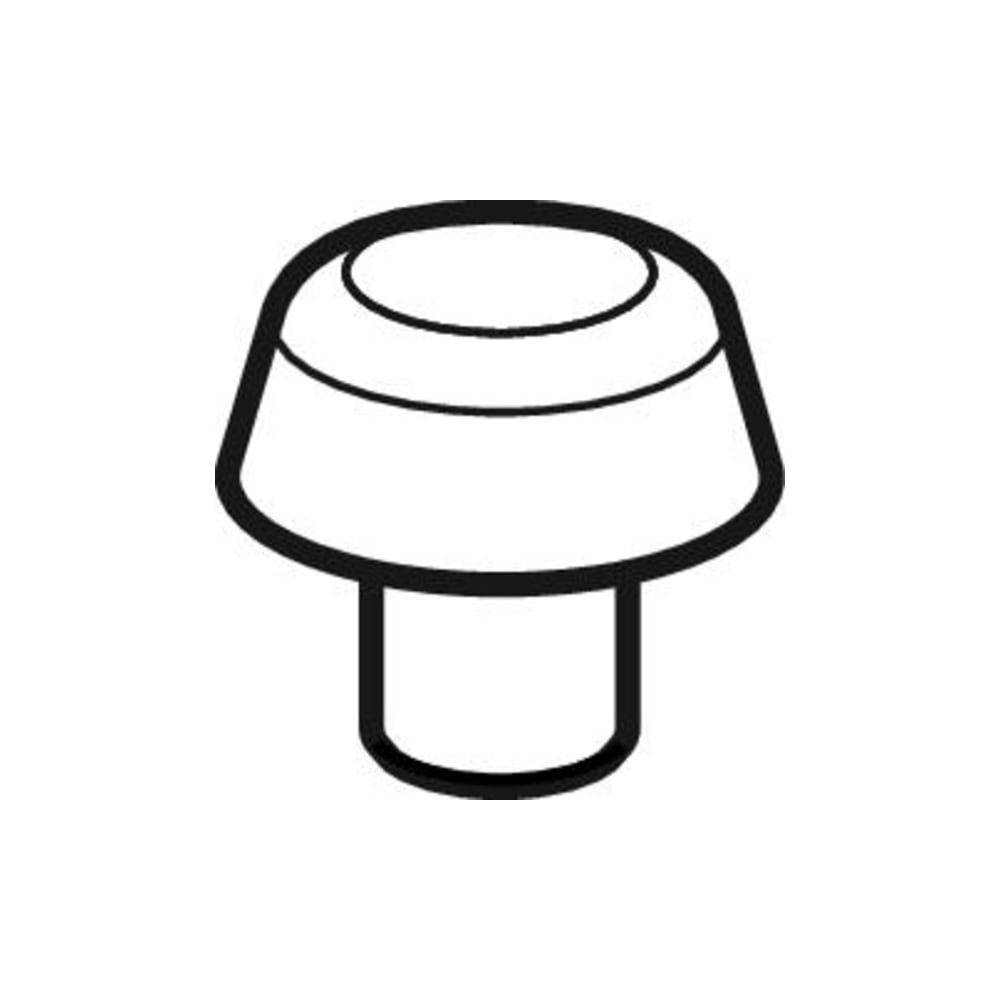 Geberit Verschlussrosette für Waschbeckensiphon Außendurchmesser 32mm, Alpinweiß