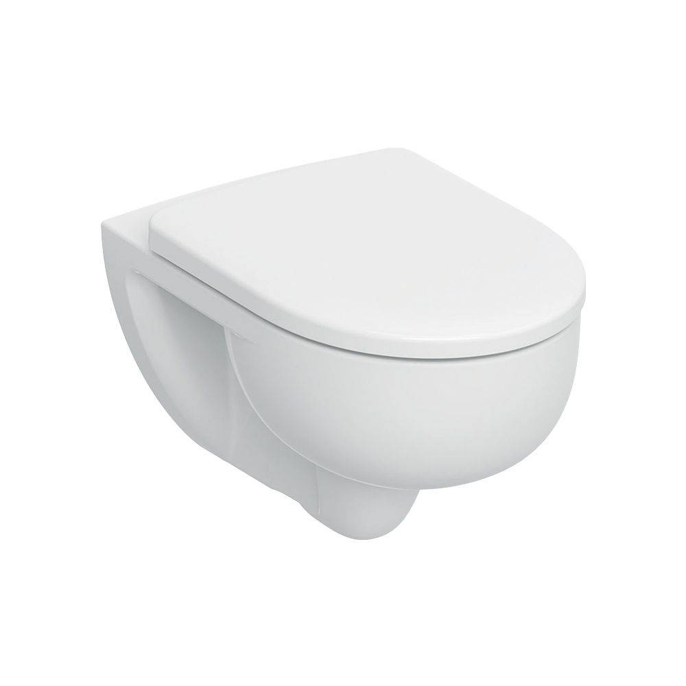 Geberit Renova Set Wand-WC Tiefspüler TurboFlush mit WC-Sitz T 54cm Absenkautomatik QR verriegelbar Befestigung von