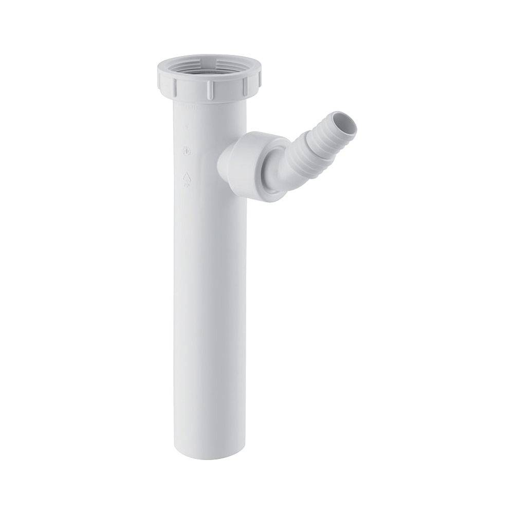 Geberit Anschlussstutzen mit UeWurfmutter d40mm, weiss, PP, 1 Stk.
