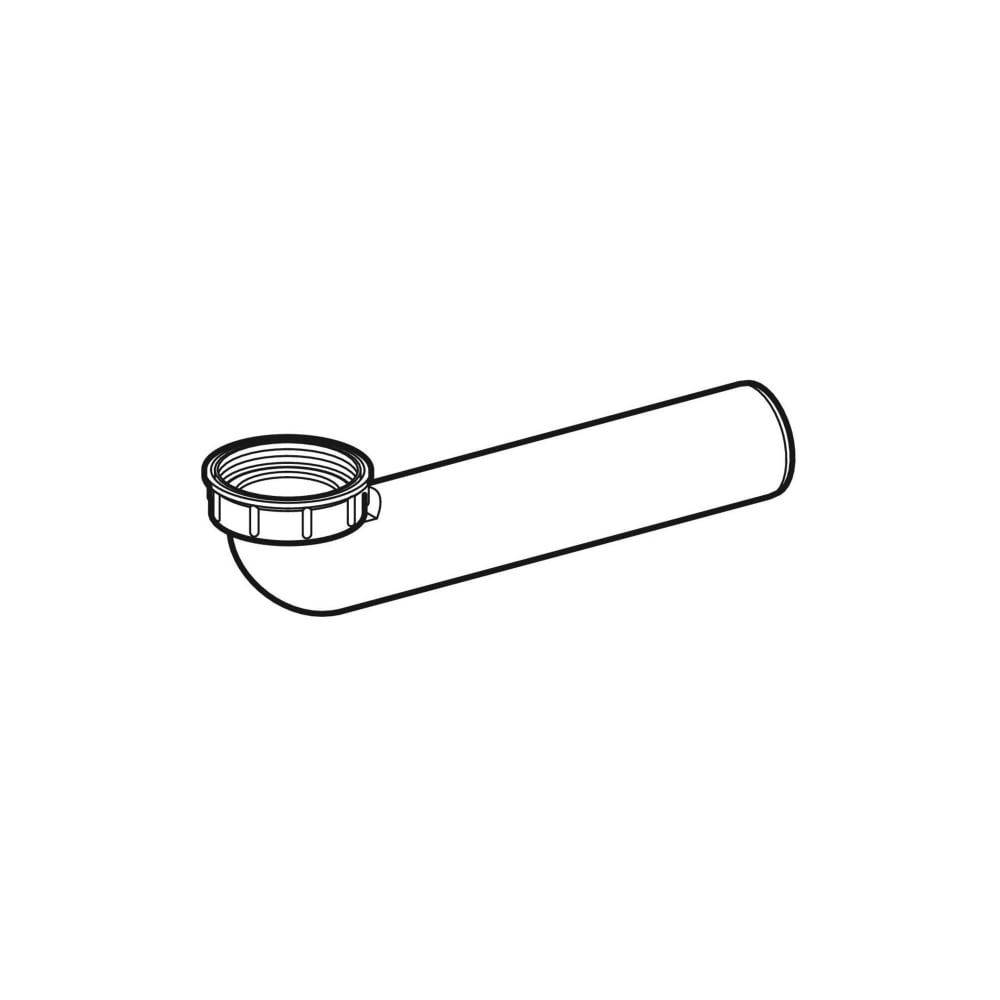 Geberit Anschlussbogen, 90 Grad, 40mm, G 1 1/2", Alpinweiß, 252235111