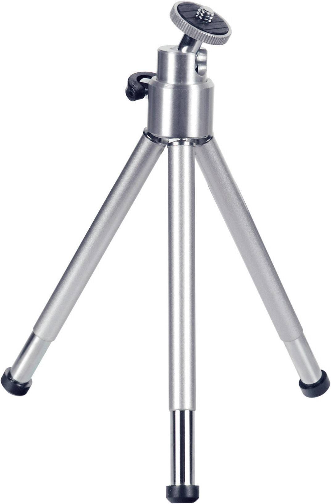 Hama 62004009 Ministativ 1/4 Zoll Arbeitshöhe=14 - 21cm Silber Kugelkopf
