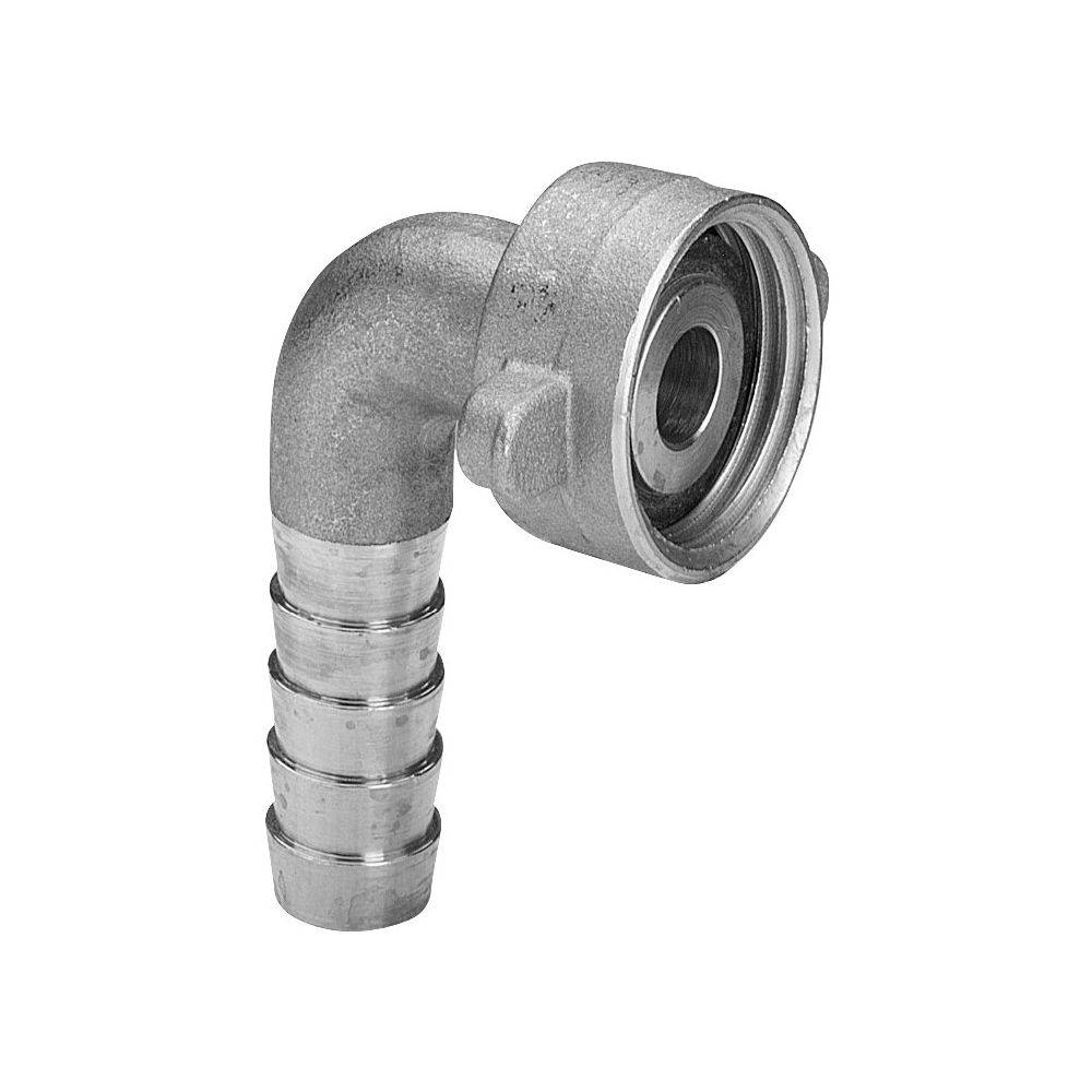 Viega Schlauchverschraubung 1813, flachdichtend, winklig, für ID-Schlauch 1/2", G 3/4", Messing