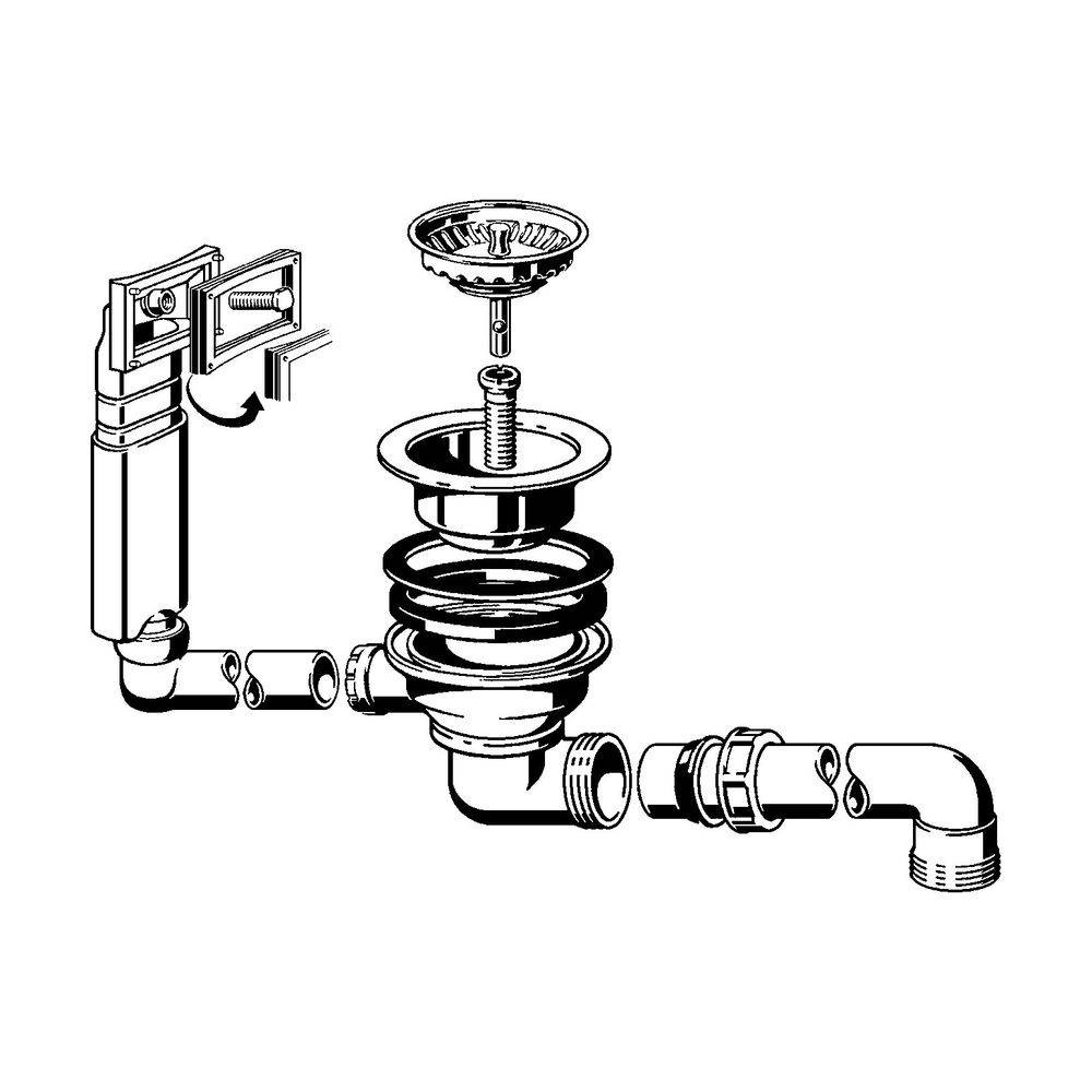 Viega Ablaufventilset 7139.151, Kunststoff, Weiß