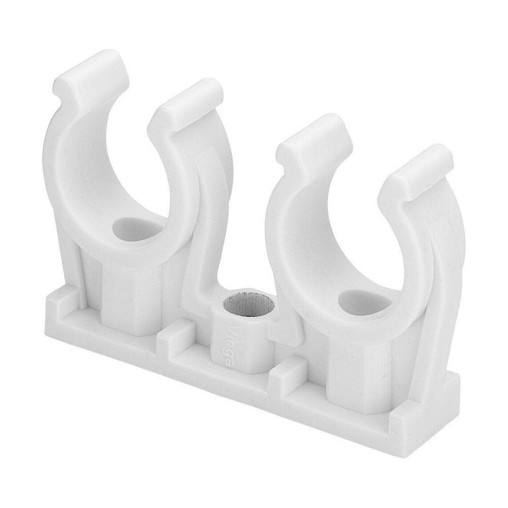 Viega Rohr-Clip 94826C2 15mm, Kunststoff, doppelt