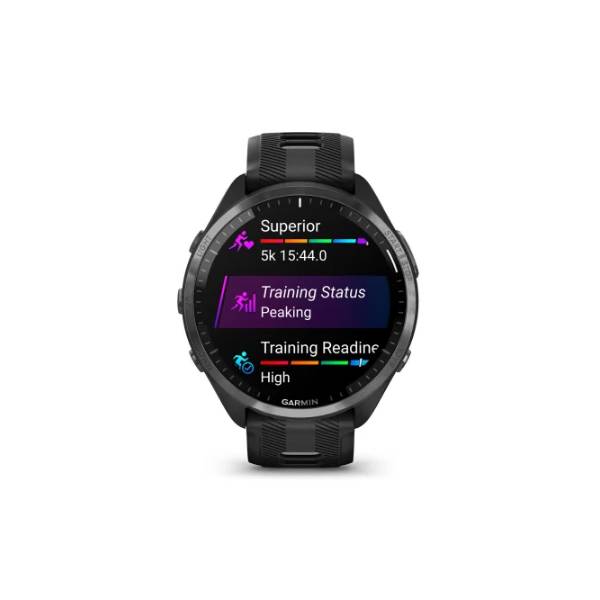 Garmin Forerunner 965 Smartwatch schwarz/carbongrau