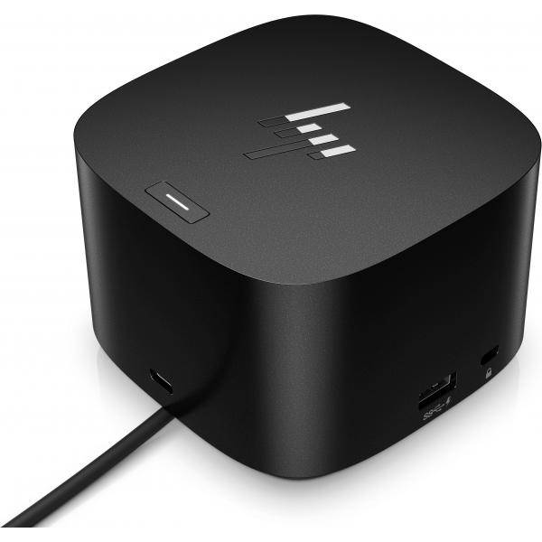 HP Thunderbolt Dock 120W G4, Kabelgebunden, Thunderbolt 4, Schwarz, Kensington, 100 - 240 V, 50 - 60 Hz