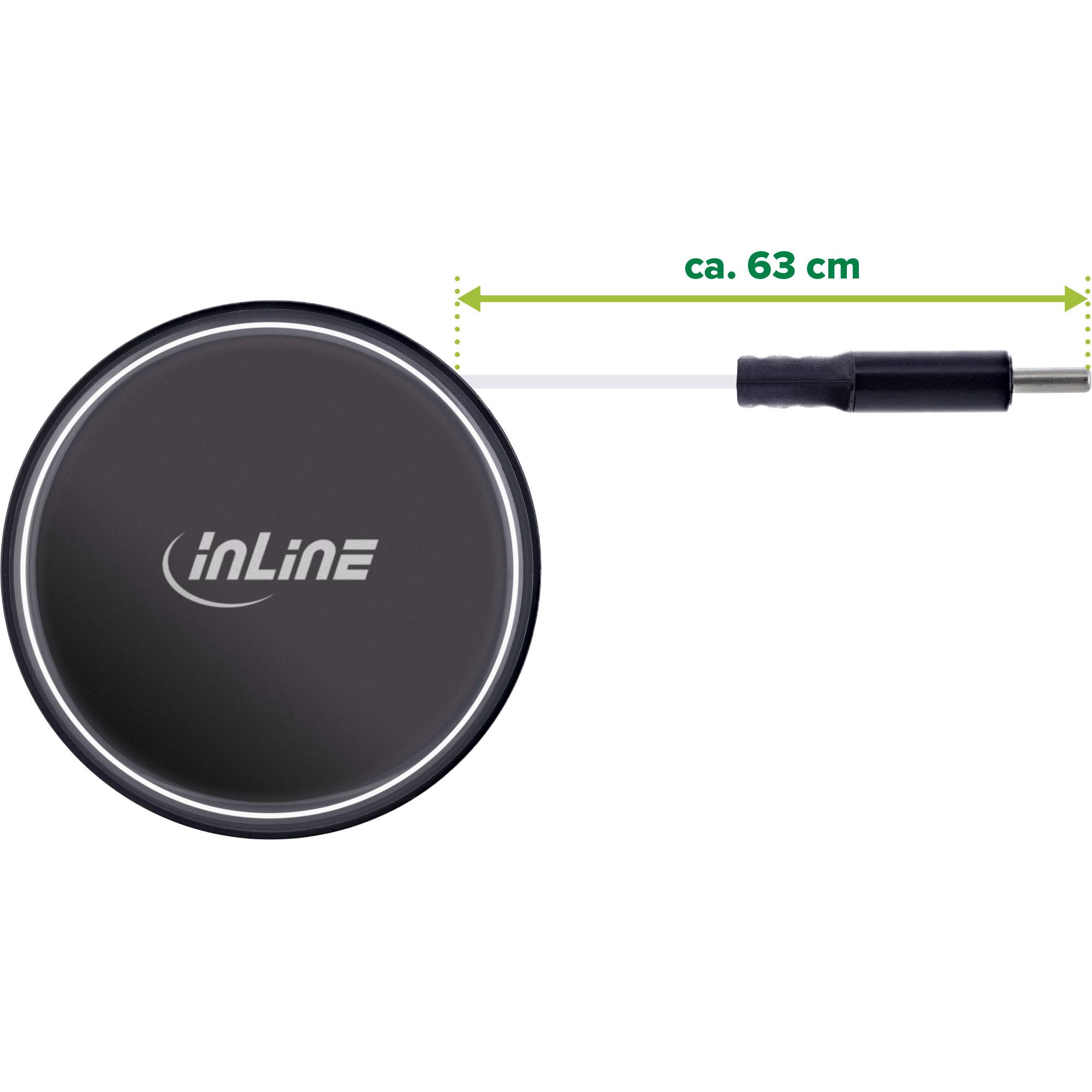 InLine® Dual USB-C KFZ Stromadapter 12/24V, ausziehbares Kabel + Buchse, 75W Strom / Energie / USB
