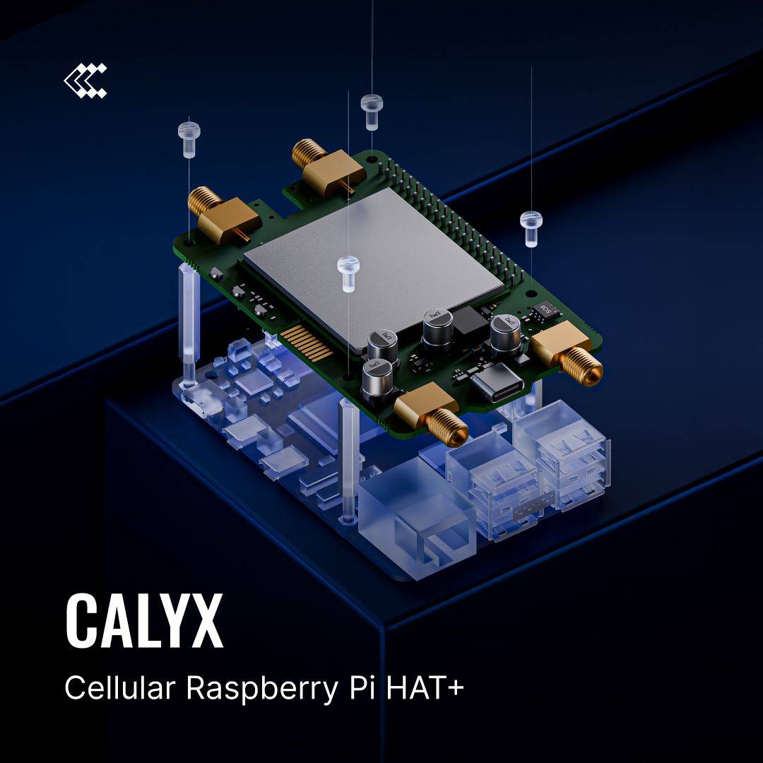 Teltonika Calyx Embedded Cellular Raspberry 4G Pi HAT