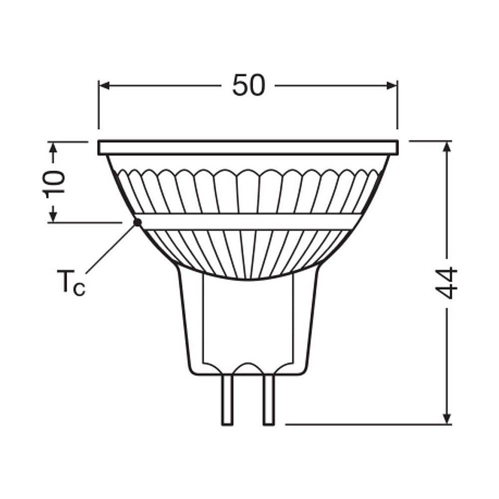 LEDV LED Reflektor 6,1-50W/940 dimmbar MR16 12V GU5,3 36° 25000h EEK E Leuchtmittel LED LED
