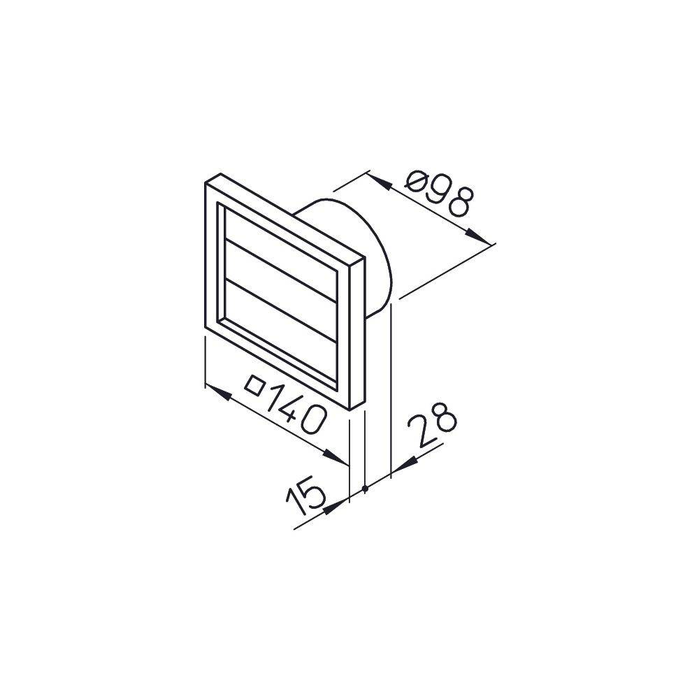 885 Ventilator-Verschlusskappe