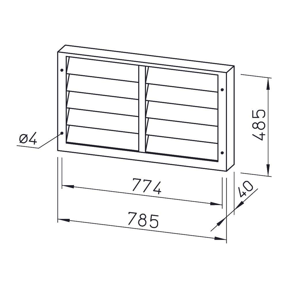 Helios Ventilatoren Verschlussklappe selbsttätig VK 70/40