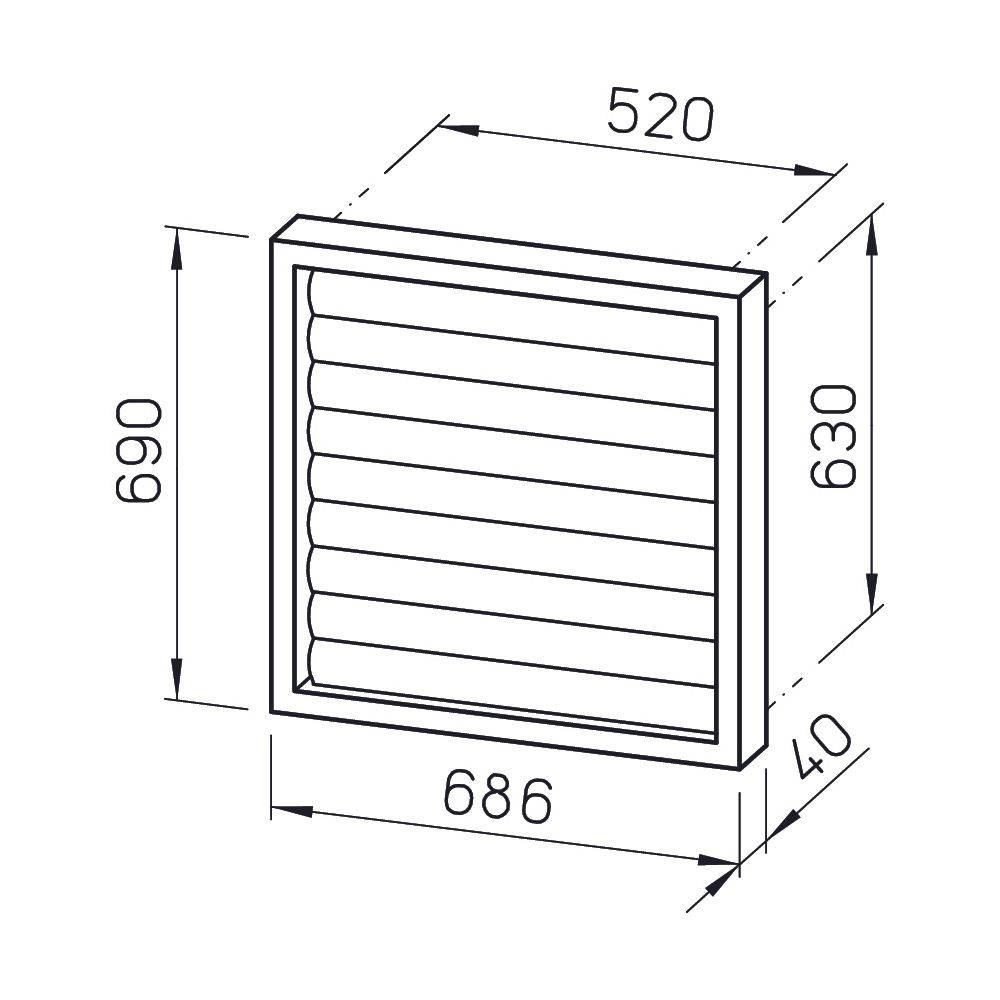Helios Ventilatoren Verschlussklappe VK 630