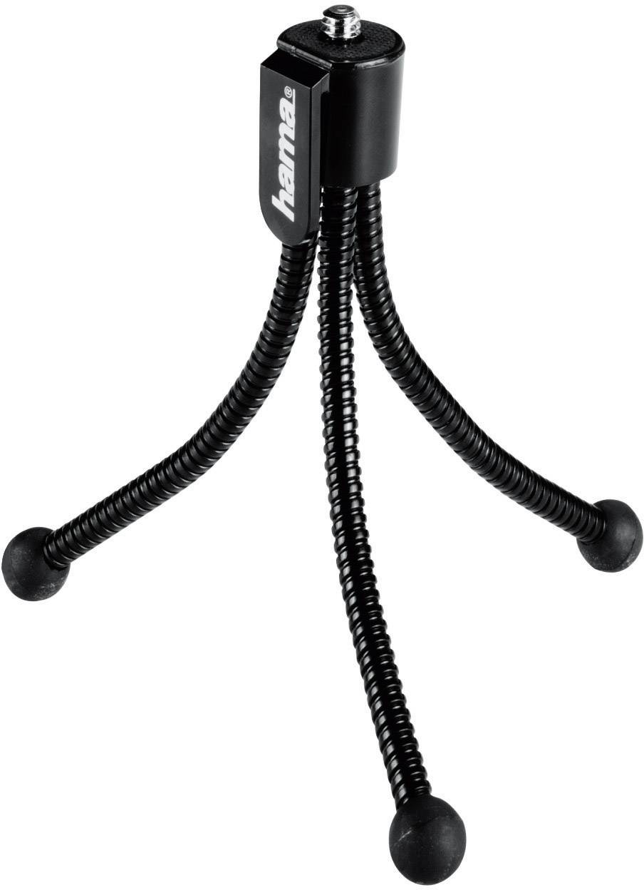 Hama "Flexi" M Ministativ 1/4 Zoll Arbeitshöhe=7 - 10cm Schwarz