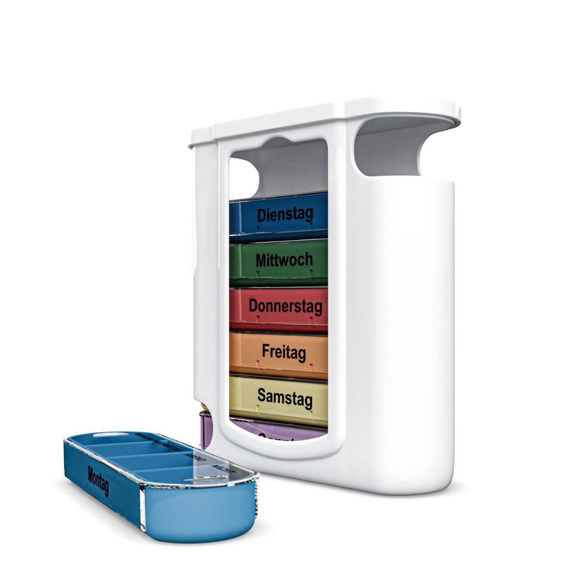 Weinberger Pillenbox-Wochendose coloriert