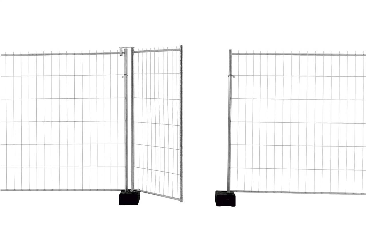 Schake 3B3612 Mobilzaun "Profi" Torelement Breite: 1,20 m, Höhe: 1,20 m