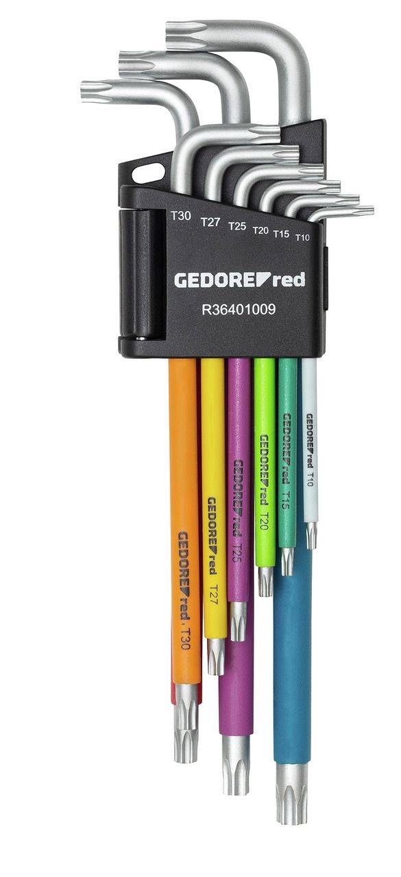 Gedore red Winkelschraubendreher-Satz - TX T10 bis T50 - 9teiliger Satz - Preis per Satz
