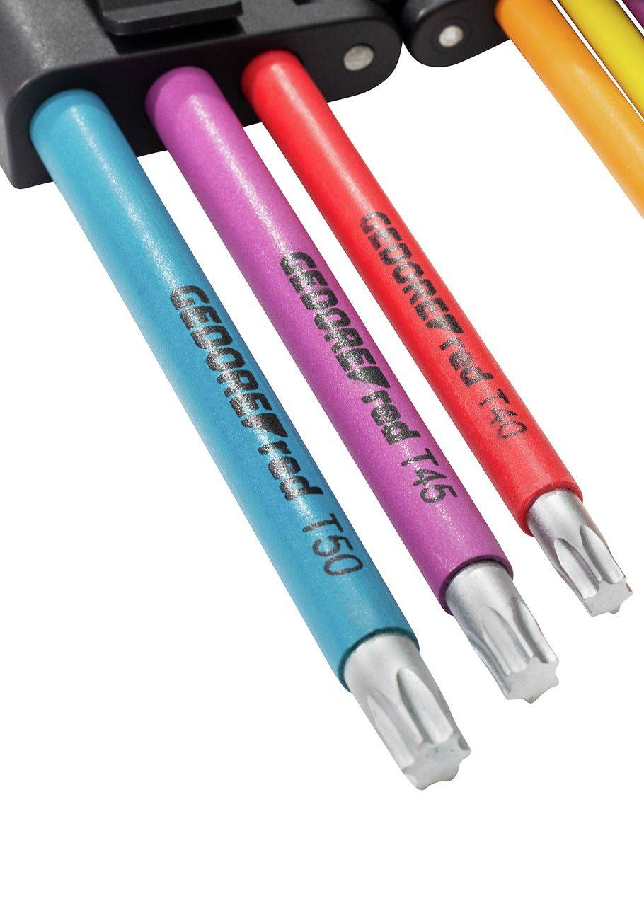 Gedore Winkelschraubendreher-Satz 9-teilig TX T10-T50, 520 g