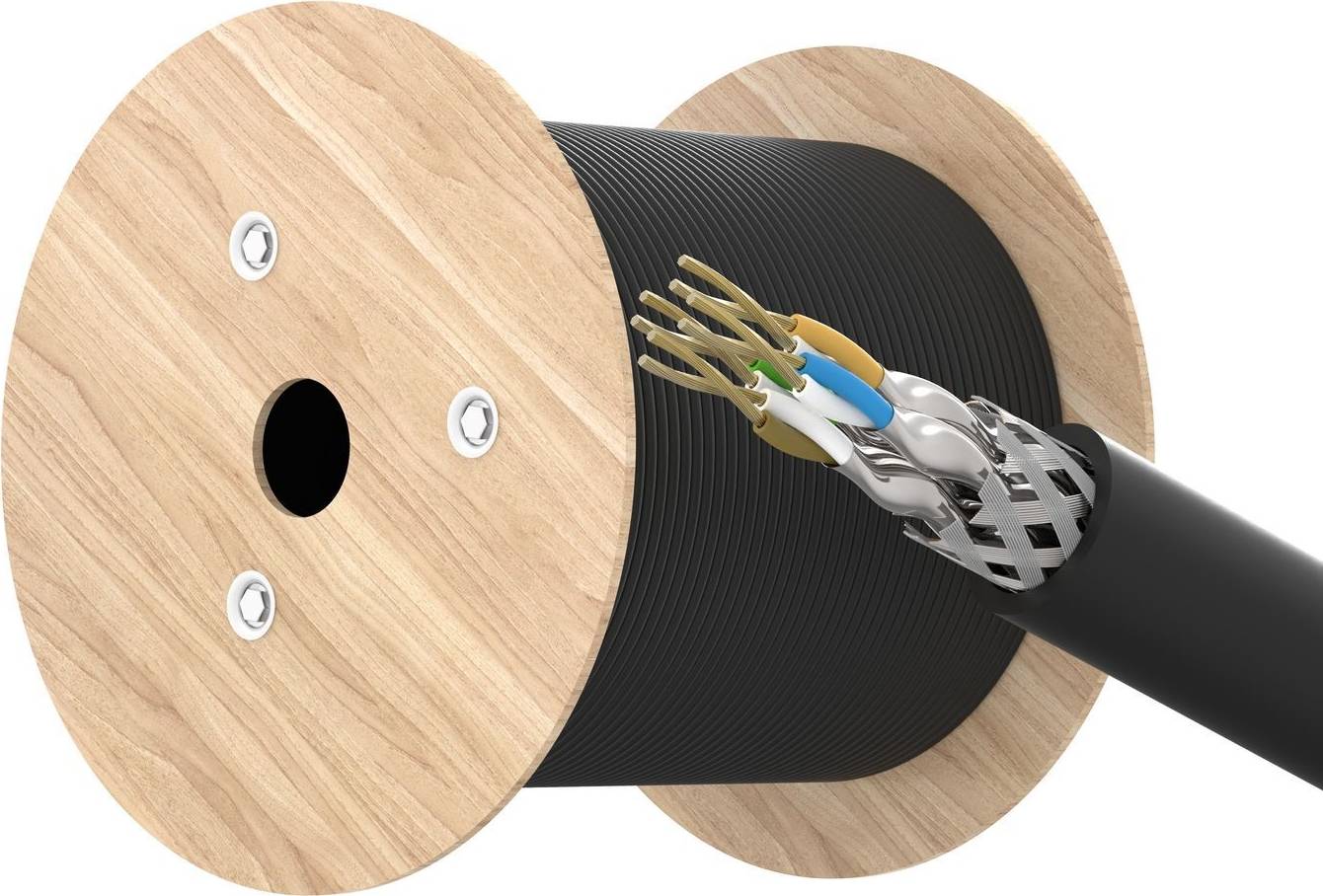 LANVIEW Cat6a HIGH-FLEX S/FTP Outdoor Network Cable 305m