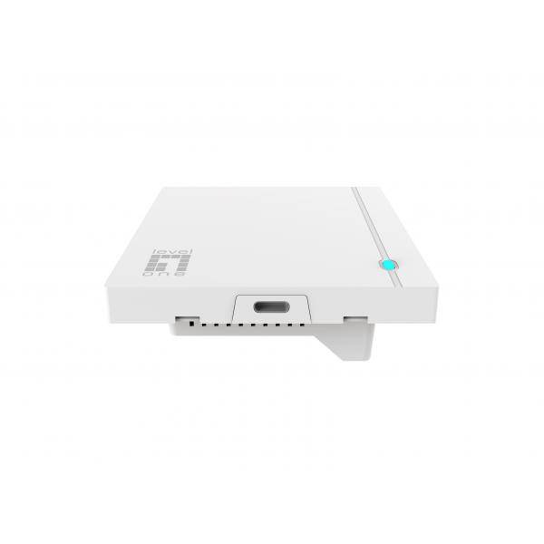 LevelOne AX1800 Dual-Band Wi-Fi 6 In-Wall PoE Wireless Access Point, 2,4 GHz, 5 GHz, 1800 Mbit/s,