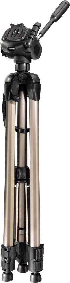 Hama Star 63 Dreibeinstativ 1/4 Zoll Arbeitshöhe=66 - 166 cm Champagner inkl. Tasche, Wasserwaage