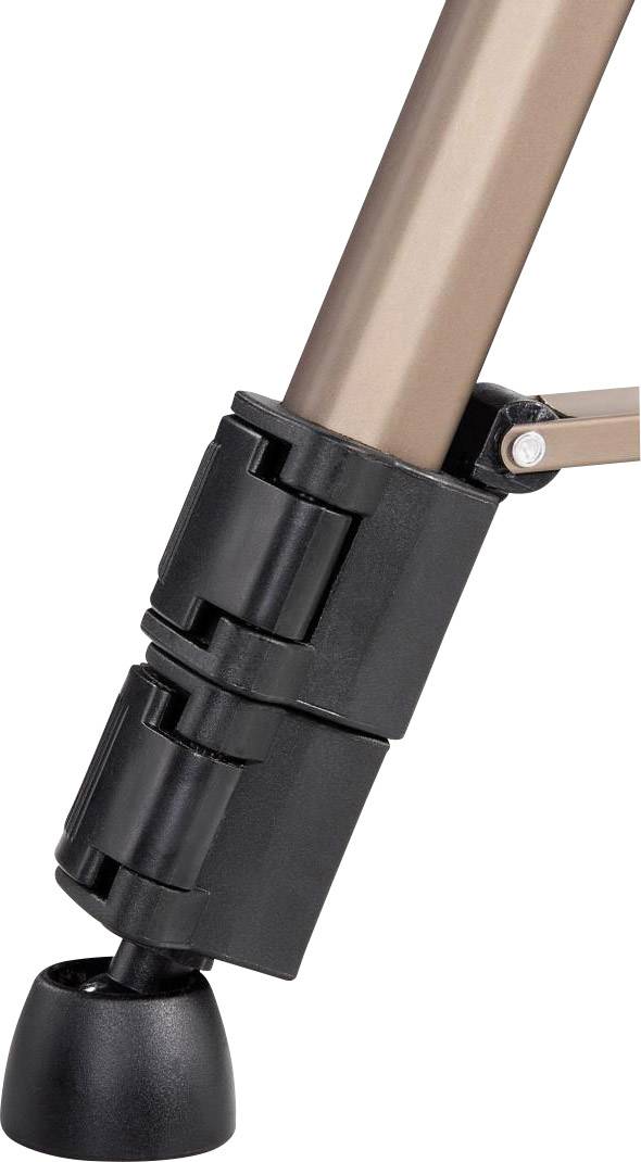 Hama Star 63 Dreibeinstativ 1/4 Zoll Arbeitshöhe=66 - 166cm Champagner inkl. Tasche, Wasserwaage