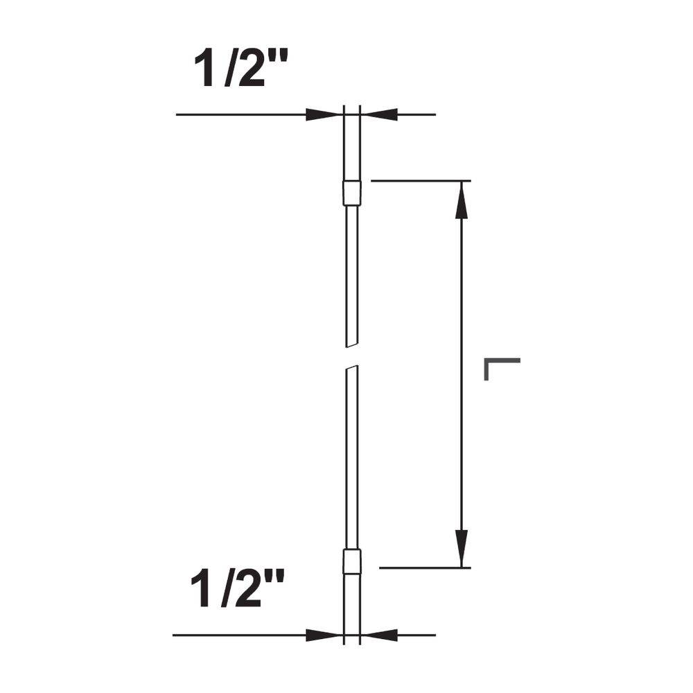 Laufen Kunststoff-Brauseschlauch Simiflex, mit Metalleffekt und drehbarer Verbindung, 1/2" x 1/2", Länge 1500mm, 1 Stk.