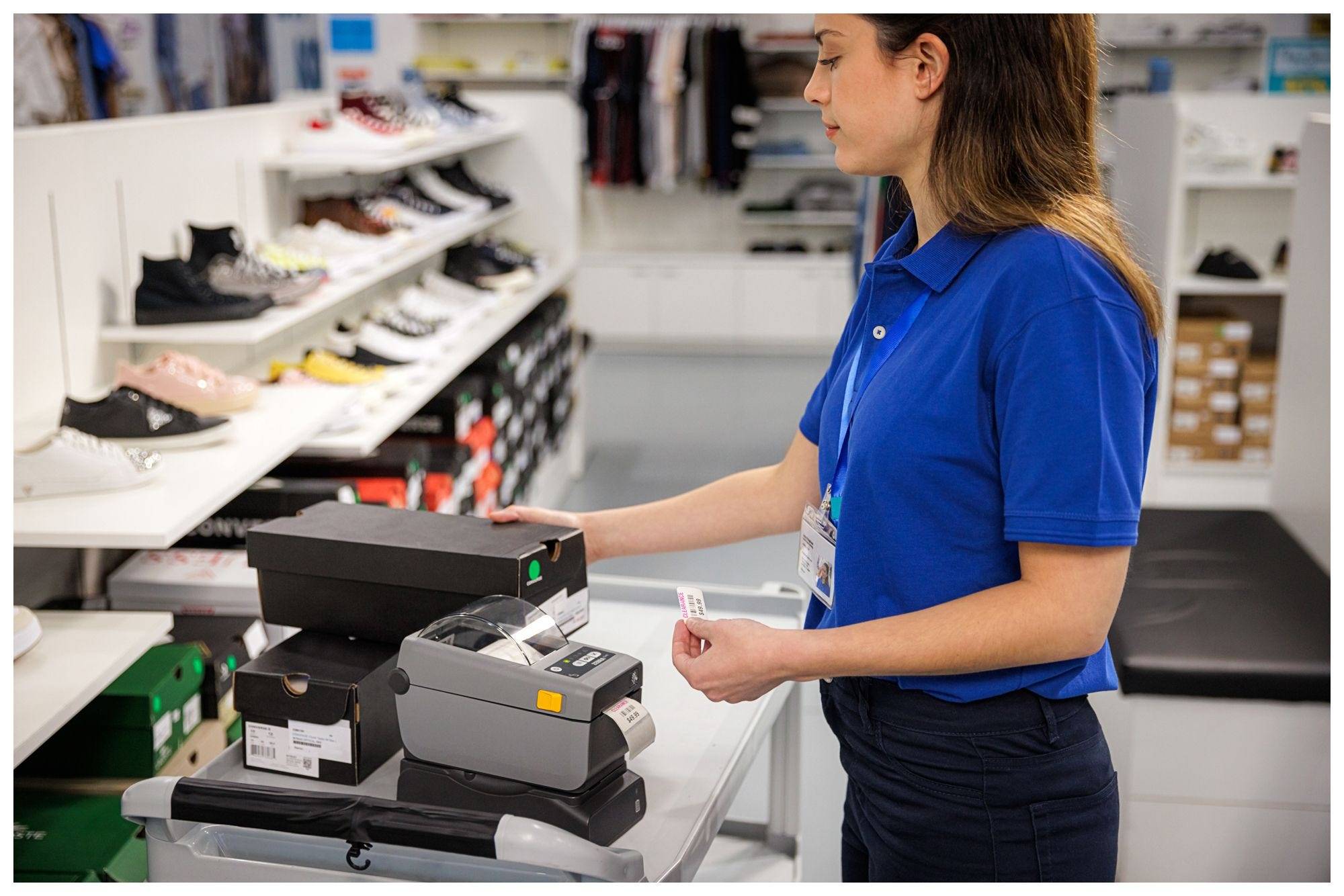 Zebra ZD411 Thermodirektdrucker, 203 dpi, mit Abreisskante