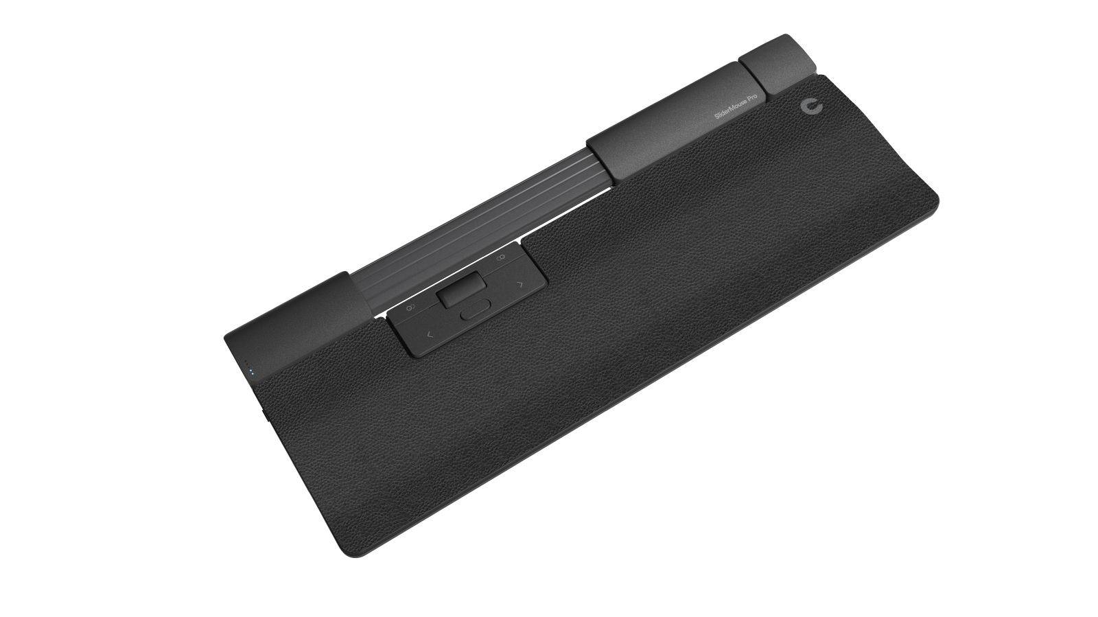 Contour SliderMouse Pro - Zentrale Maus - mit verlängerter Armauflage und veganem Leder