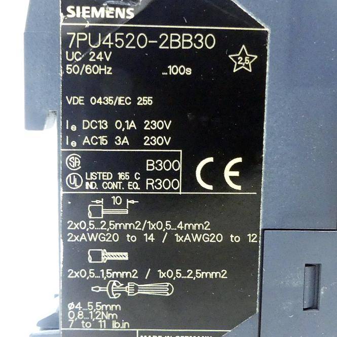 Siemens Zeitrelais (7PU4520-2BB30)