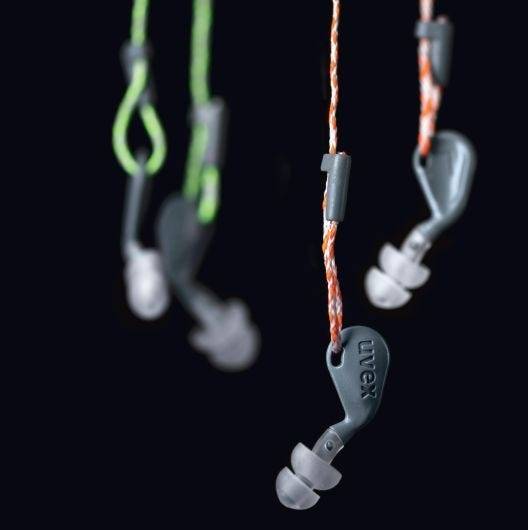Mehrweg-Gehörschutzstöpsel uvex xact-fit multi, 26 dB, Größe S, 50 Paar mit Kordel in Minibox