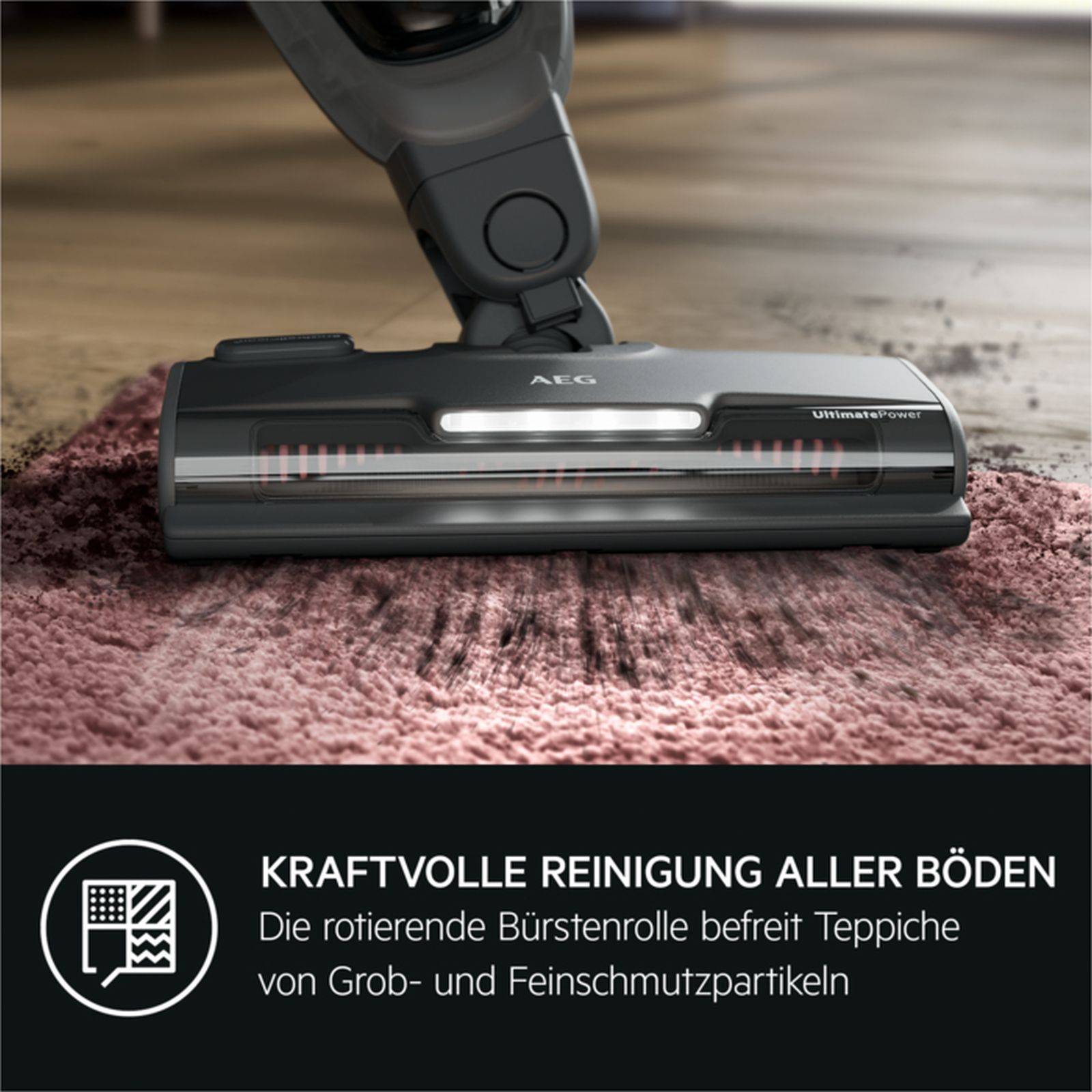 AEG POWER SOLUTIONS - AEG AS52AB18UG, Beutellos, Grau, Kunststoff, Trocken, 79 dB, 90 m²