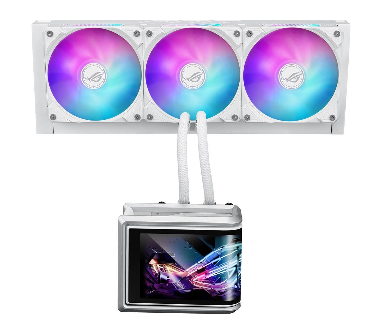 ROG RYUO IV SLC 360 ARGB WHT 6,67-Zoll-AMOLED-Display / 3D-Videos / 200mm-Schläuche / Daisy-Chain-Lüfter / Intel L... ->